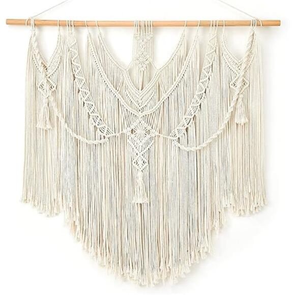 Macrame Wall Hanging Boho Home Decor Chic Woven Decoration Bedroom Living Room - Picture 7 of 7